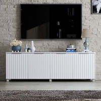 Тумба ТВ Саванна К-232, Белый (160/53/40) МДФ