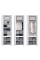 Шафа права ПОРТВУД 4 двері Білий мат, МДФ (ш80/в230/г52)